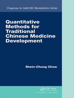 cover image of Quantitative Methods for Traditional Chinese Medicine Development